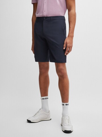 BOSS Slim fit Chino Pants in Blue: front