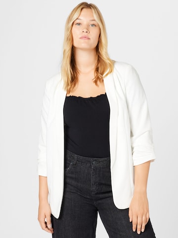 PIECES Blazer 'PCBOSELLA' in White: front