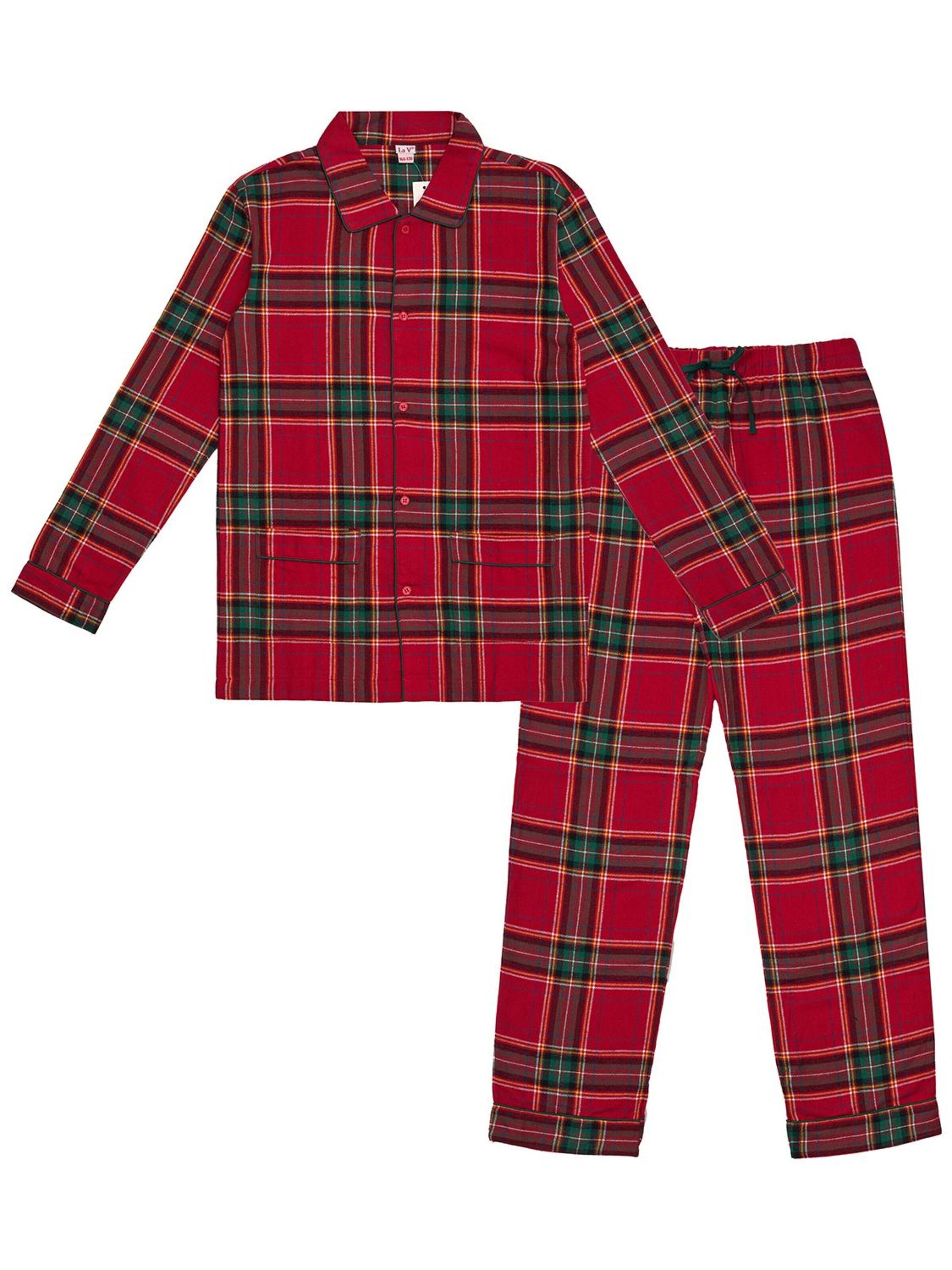La V Pajamas in Red