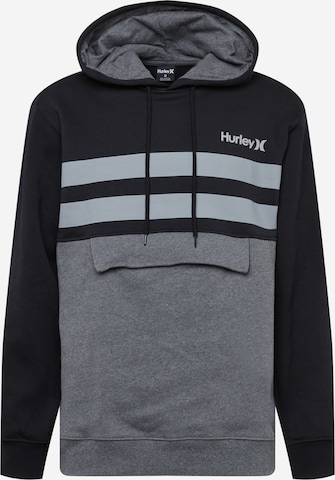 Hurley - Sweatshirt de desporto 'OCEANCARE' em cinzento: frente