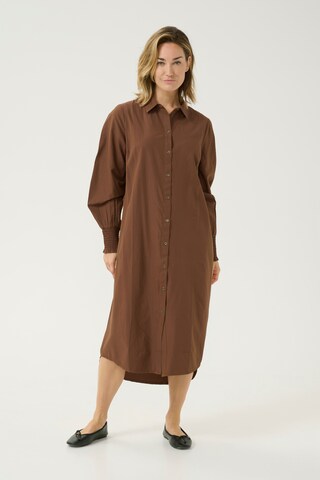 Robe-chemise 'Fenella' Kaffe en marron : devant