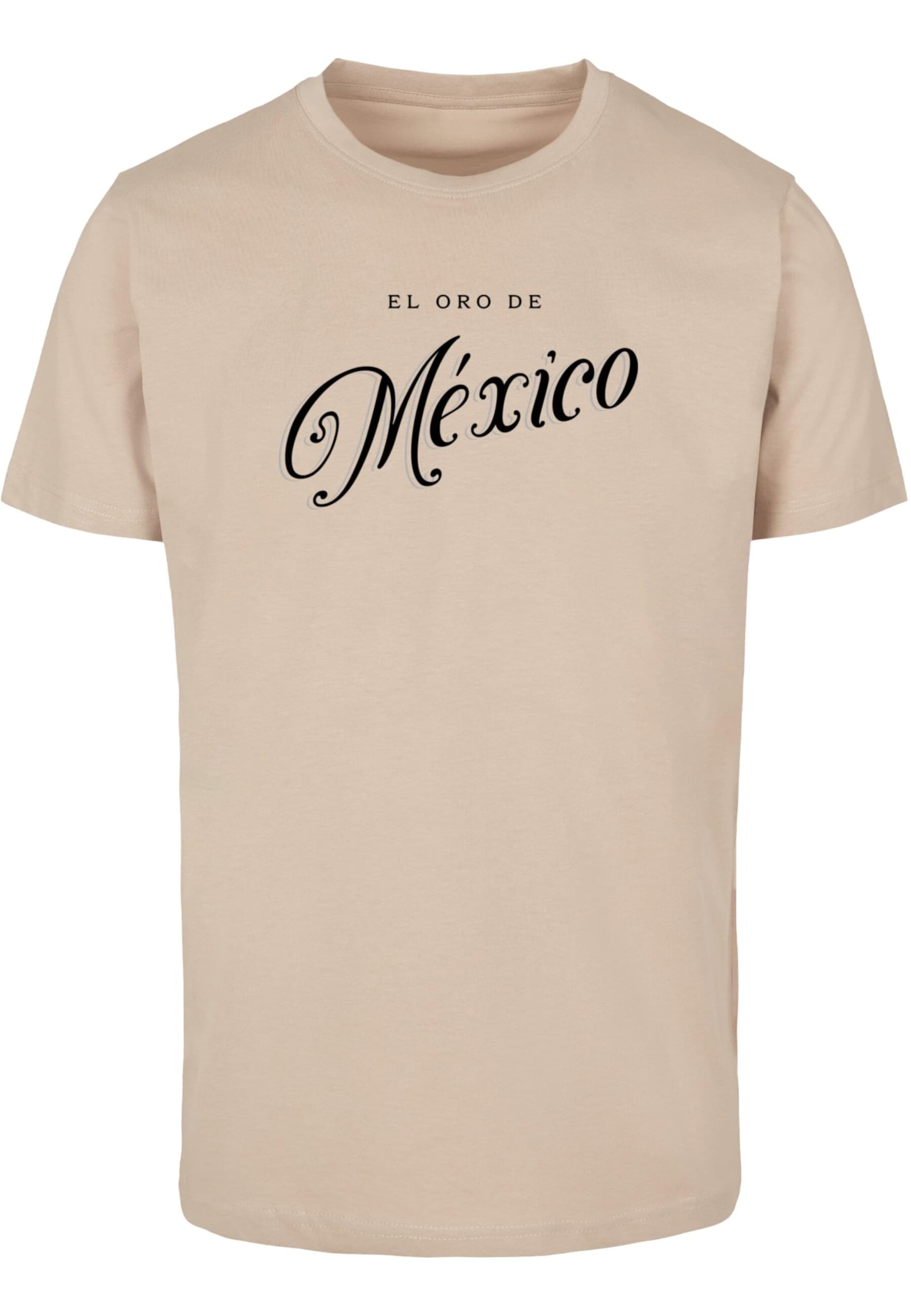 Mister Tee Shirt 'Mexico Salt Sip Lime' in Beige: front