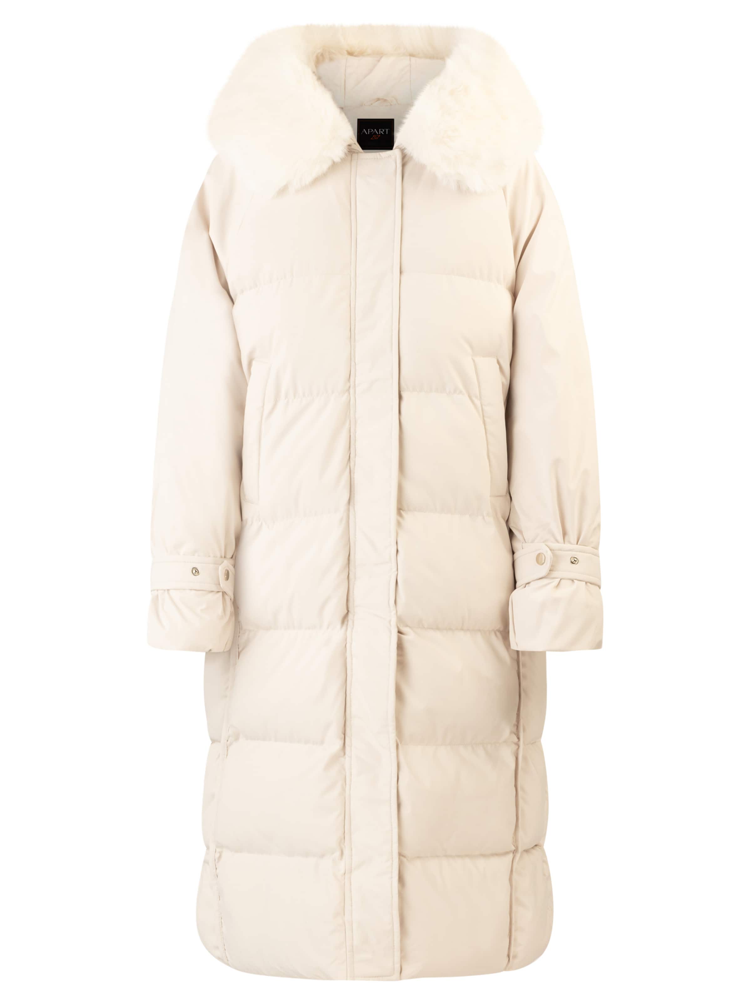 APART Winter Coat in Beige: front