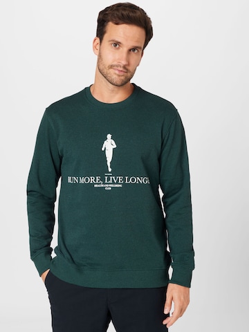 Only & SonsSweater majica - zelena boja: prednji dio