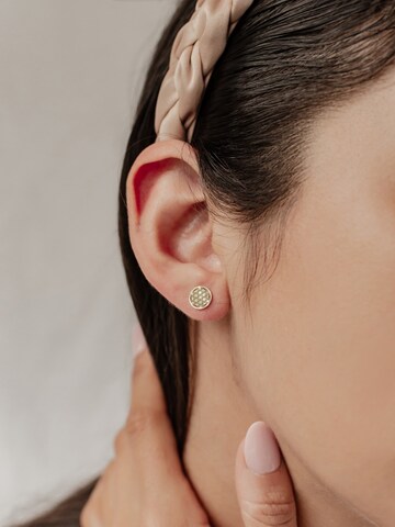 Hey Happiness Earrings 'Flower Of life' in Gold
