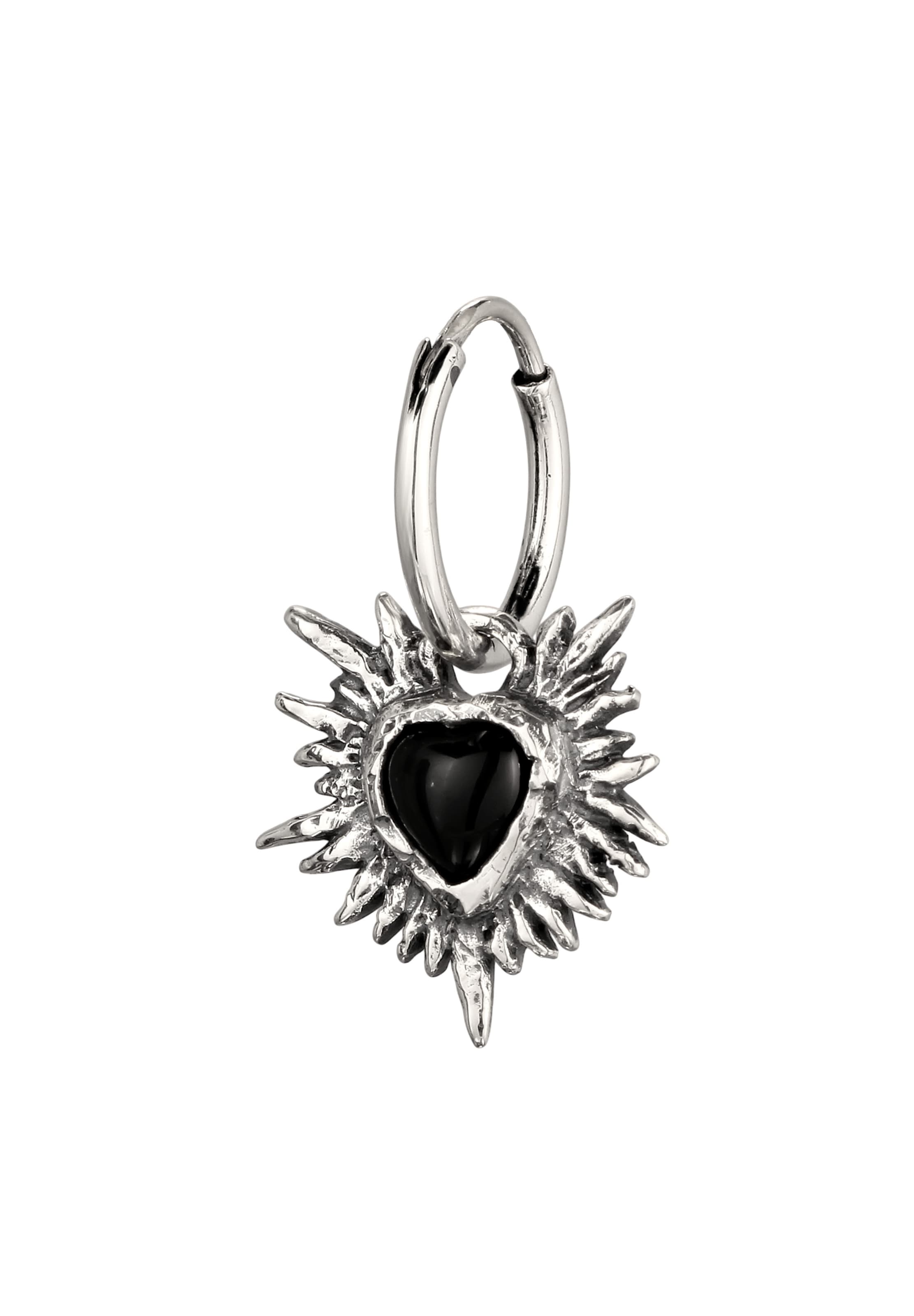 Boucles d'oreilles Haze&Glory en argent : devant