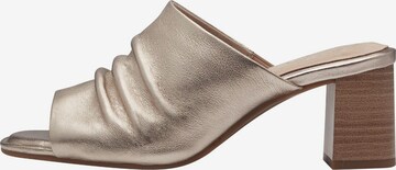 TAMARIS Mules in Gold