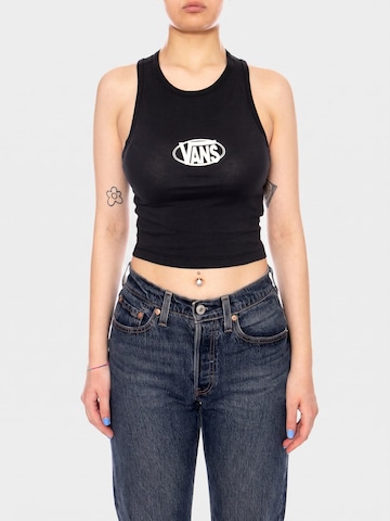 VANS Top 'OVAL LOGO TANK BLACK' w kolorze czarny