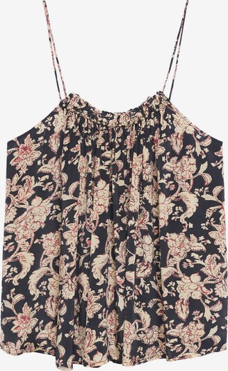 MANGO Blouse 'VALE' in Bordeaux / Black, Item view