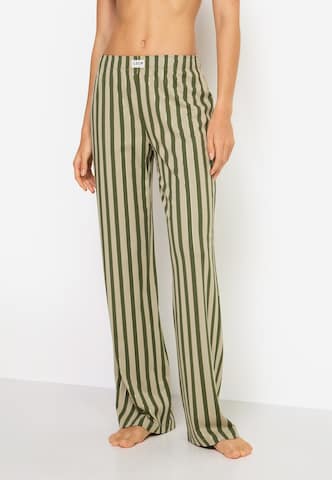 LSCN by LASCANA Пижамные штаны в Зеленый: спереди