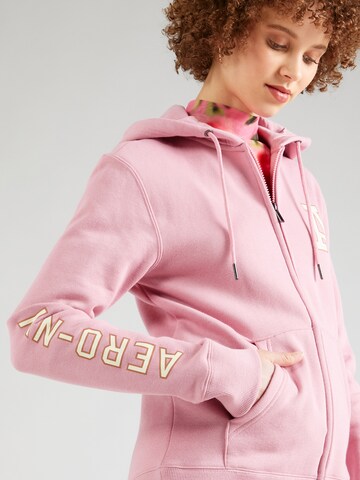 AÉROPOSTALE Zip-Up Hoodie in Pink