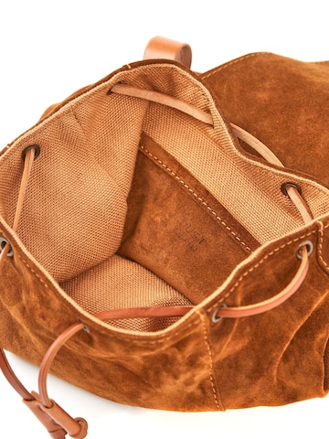 Sac à dos 'Leather Backpack in Suede Brown Venice Collection' THE DUST COMPANY en marron