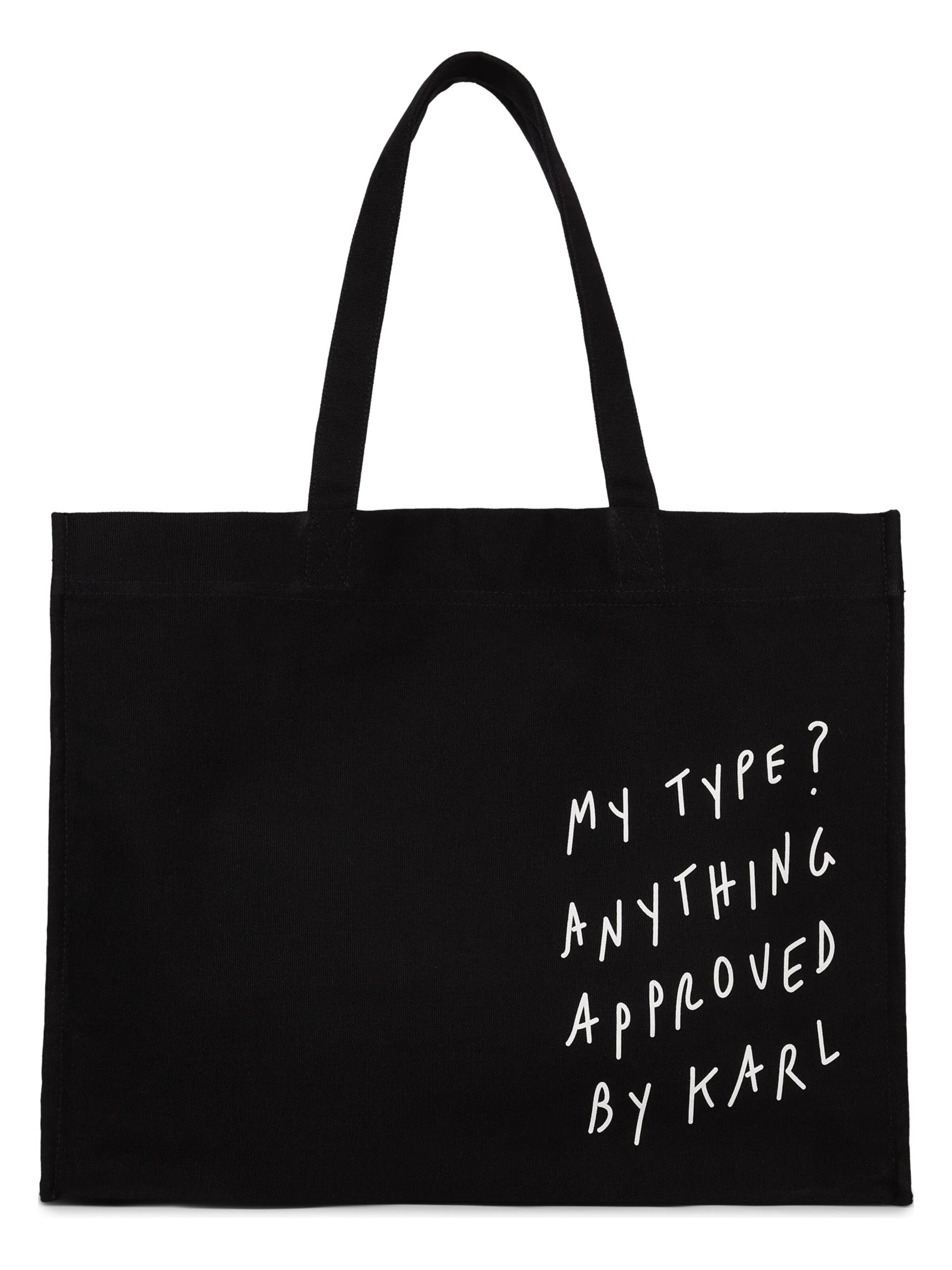 KARL LAGERFELD JEANS Shopper 'KLJ X Pietro Terzini' in Schwarz: Vorderseite