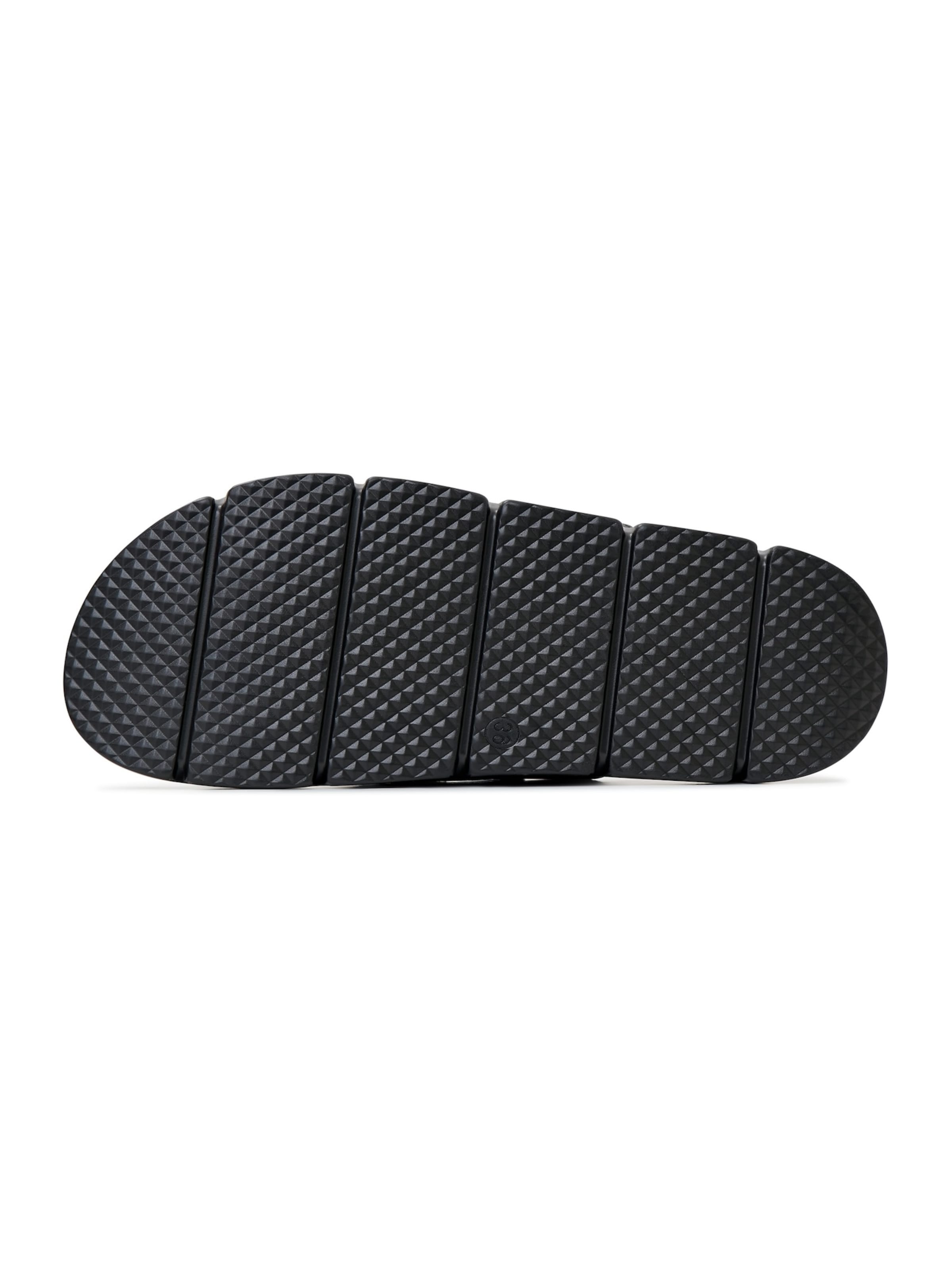 CESARE GASPARI Pantolette in Schwarz