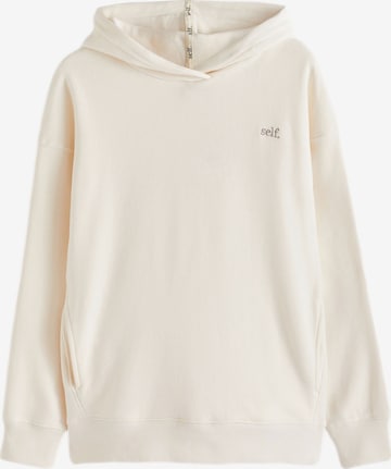 self.Sweater majica 'Self.' - bijela boja: prednji dio