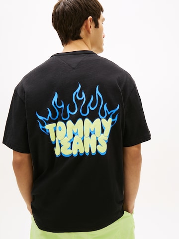 T-Shirt Tommy Jeans en noir : devant