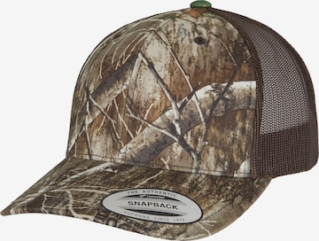 smėlio Flexfit Kepurė 'YP Classcis RealTree Camo Retro': priekis