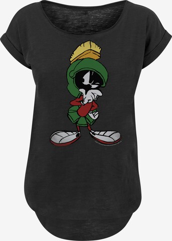 F4NT4STIC T-Shirt 'Looney Tunes Marvin The Martian Pose' in Schwarz: predná strana