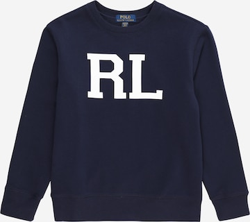 Sweat Polo Ralph Lauren en bleu : devant