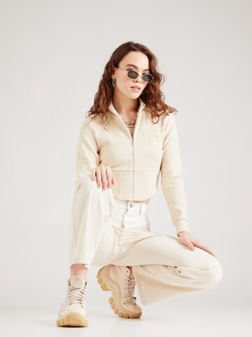 GUESS Zip-Up Hoodie 'MARIAH' in Beige