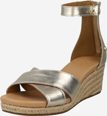 UGG Sandalen met riem 'EUGENIA' in Beige: voorkant