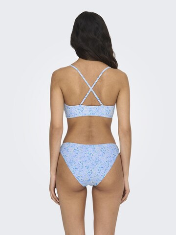 ONLY Bustier Bikini in Blauw
