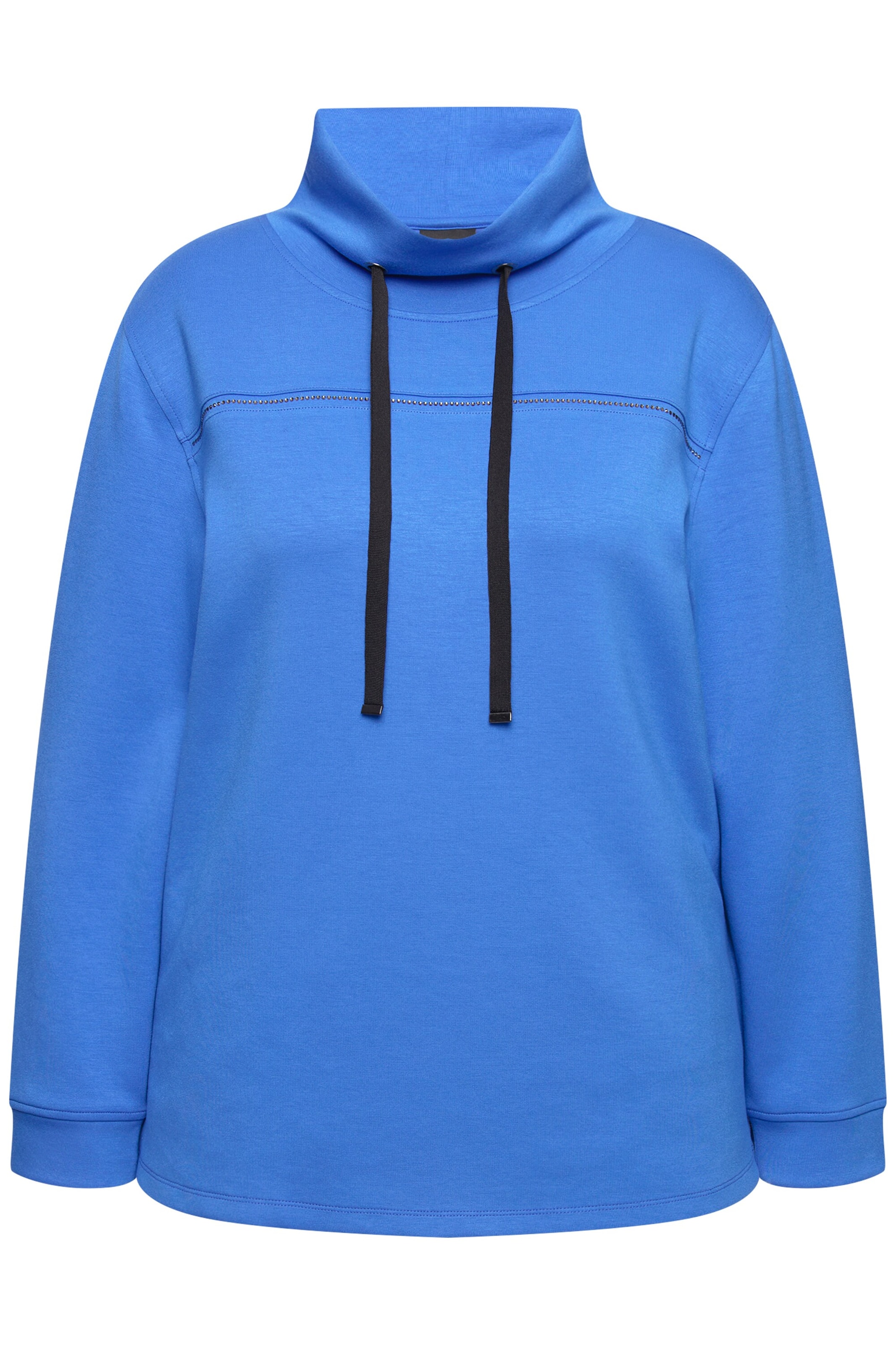 Ulla Popken Sweatshirt in Blauw: voorkant
