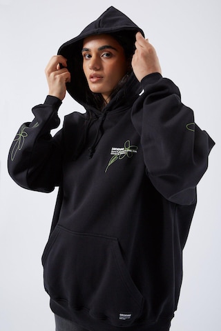 Dr. Denim Sweatshirt 'Siri' in Schwarz: Vorderseite