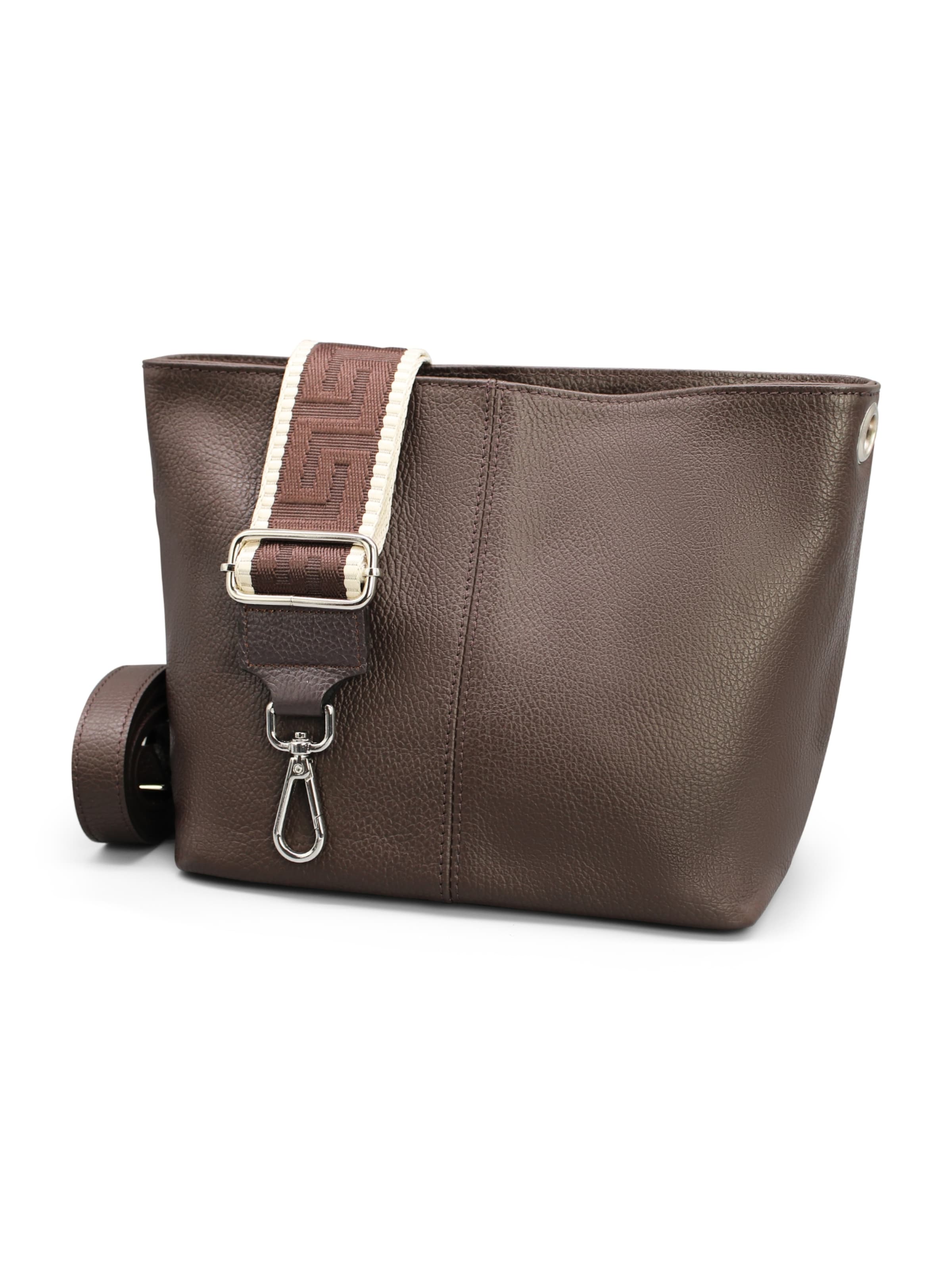 Adel Bags Schultertasche 'Vera' in Braun: Vorderseite