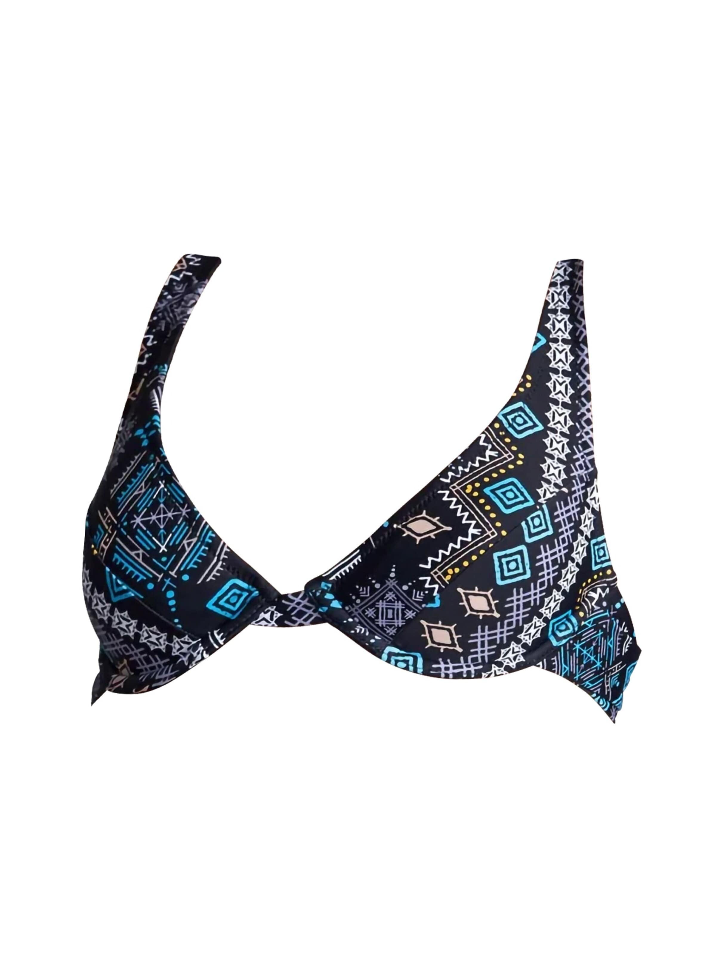 La Michaux Bikini top 'VICTORIA' in Blue: front
