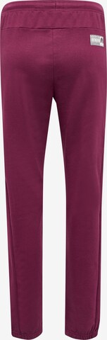 Hummel Tapered Workout Pants 'Move Grid' in Purple