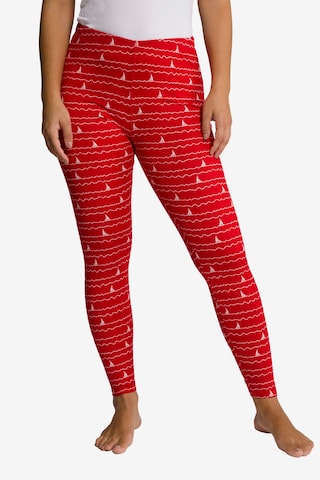 Ulla Popken Skinny Leggings in Rood: voorkant