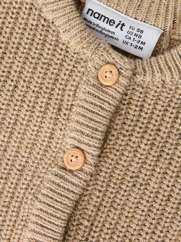 NAME IT Knit cardigan 'NBMNORMAN' in Brown