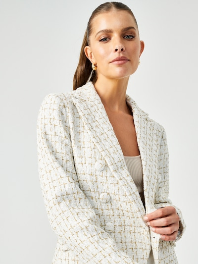 Willa Blazer 'Bonnie' en or / blanc naturel, Vue avec produit