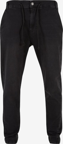 2Y Premium Tapered Jeans in Black: front