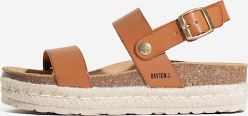Bayton Sandals in Brown: front