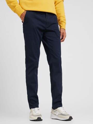 SCOTCH & SODA Slimfit Chino hlače 'Mott' | modra barva: sprednja stran