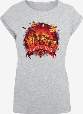 ABSOLUTE CULT T-Shirt 'The Nightmare Before Christmas - Scary Christmas' in Grau: predná strana