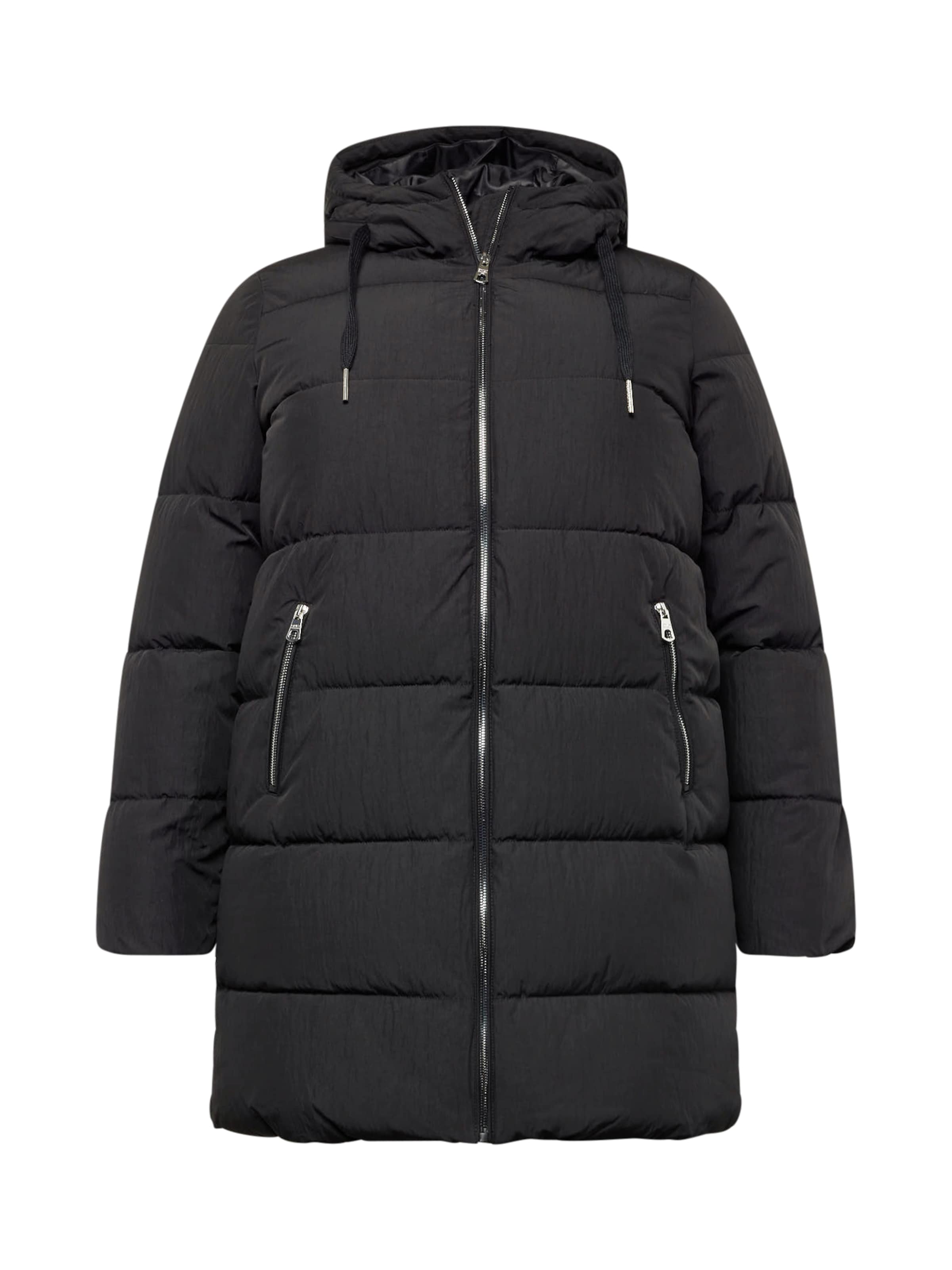 Cappotto invernale 'Dolly' di ONLY Carmakoma in nero: frontale