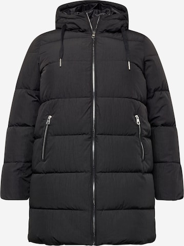 Manteau d’hiver 'Dolly' ONLY Carmakoma en noir : devant