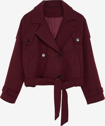 Trendyol Přechodná bunda – červená: přední strana