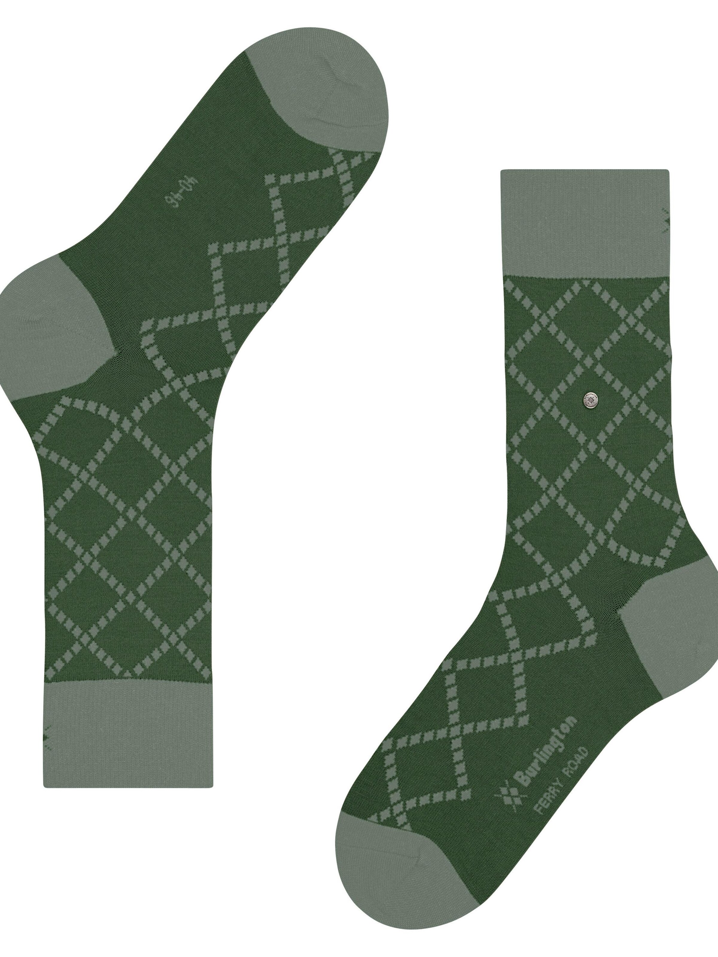 BURLINGTON Socks 'Ferry Road' in Green