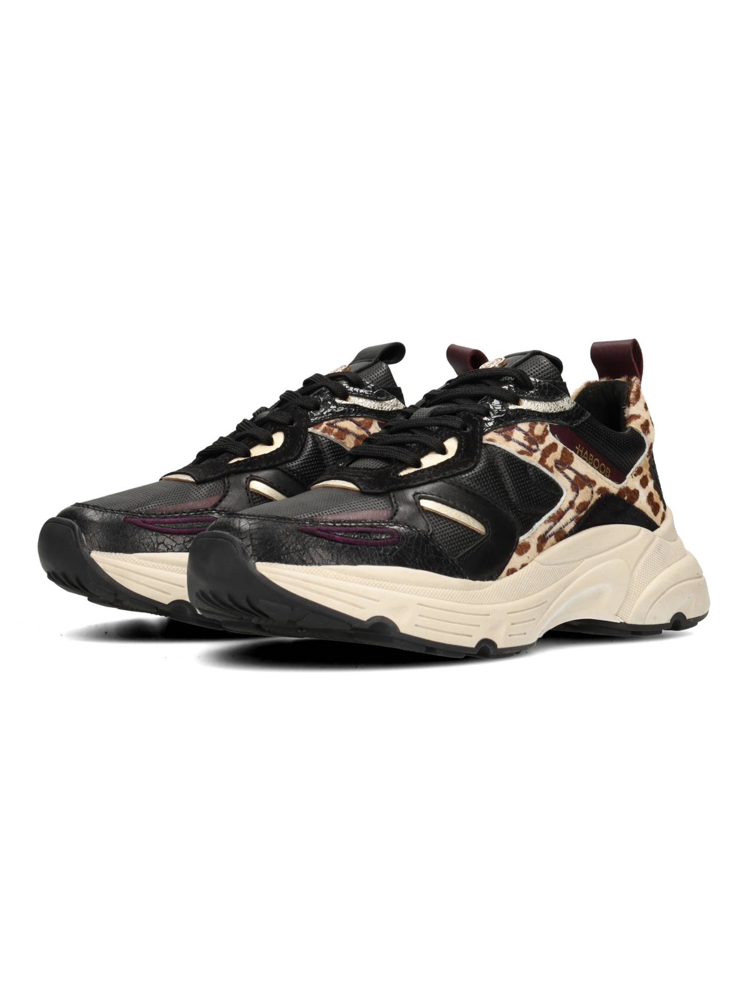 Baskets basses 'OLIVIA' Haboob en noir