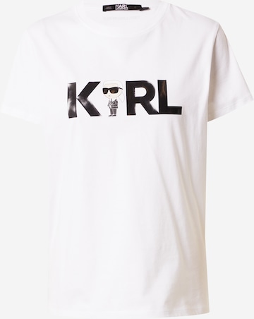 Karl Lagerfeld Tričko – bílá: přední strana