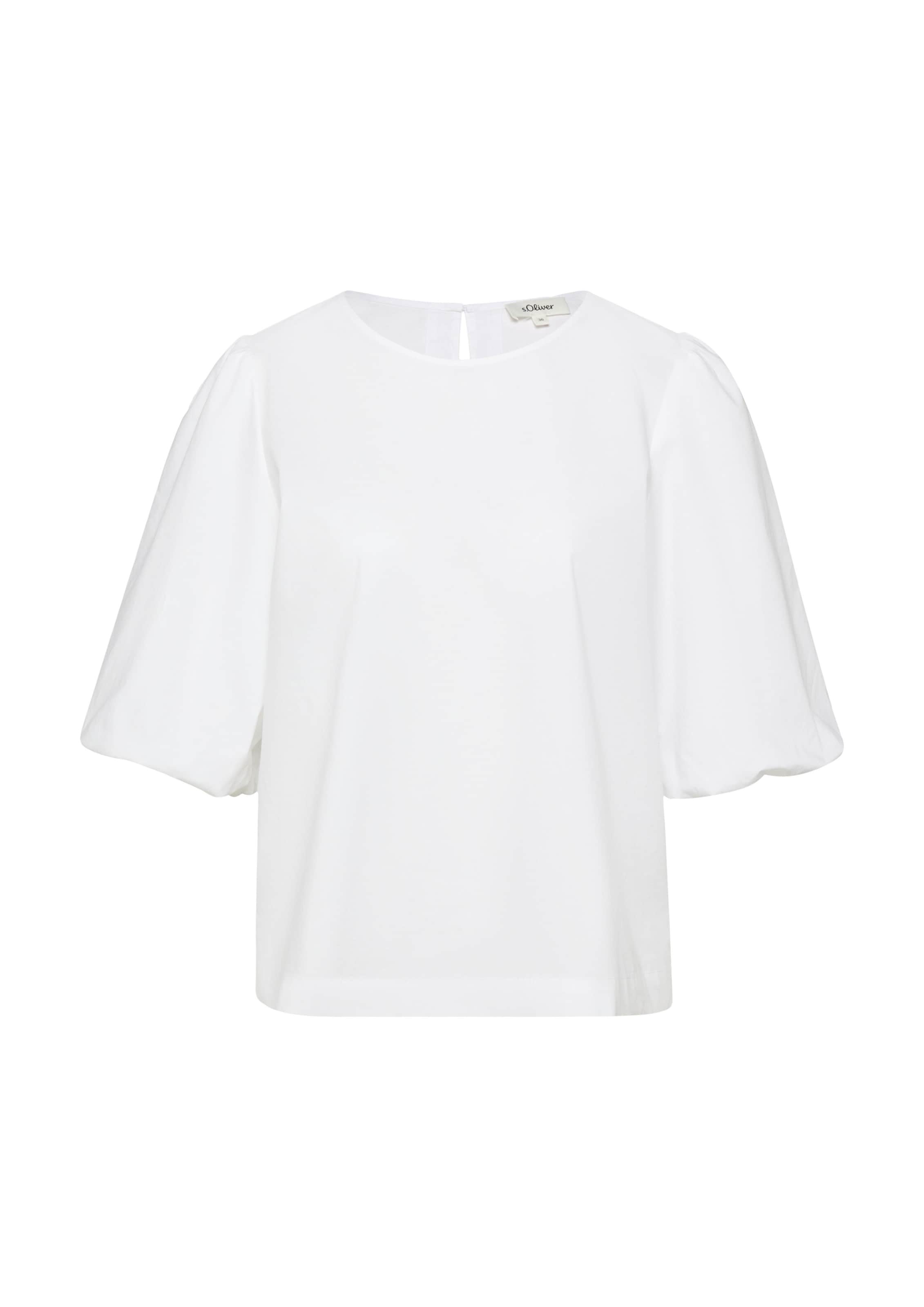 s.Oliver Blouse in Wit: voorkant