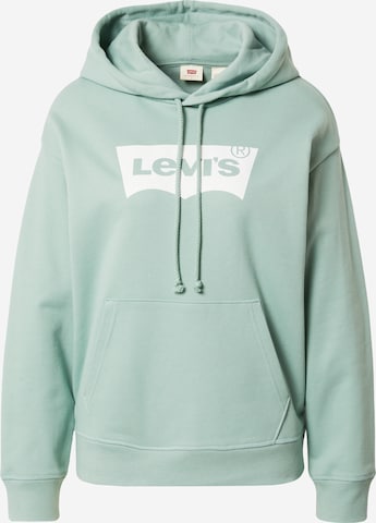 LEVI'S ® Tréning póló 'Graphic Standard Hoodie' - zöld: elől