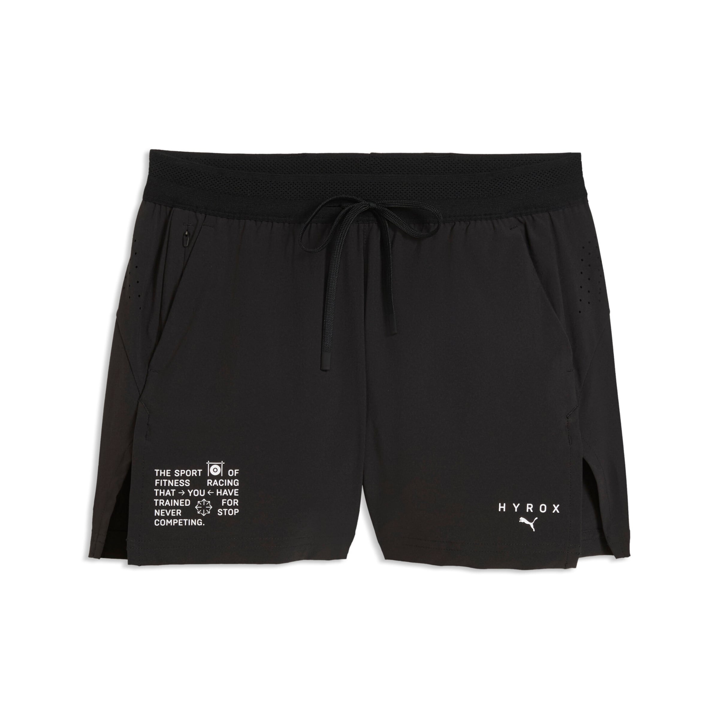PUMA Regular Sports trousers in Black: front