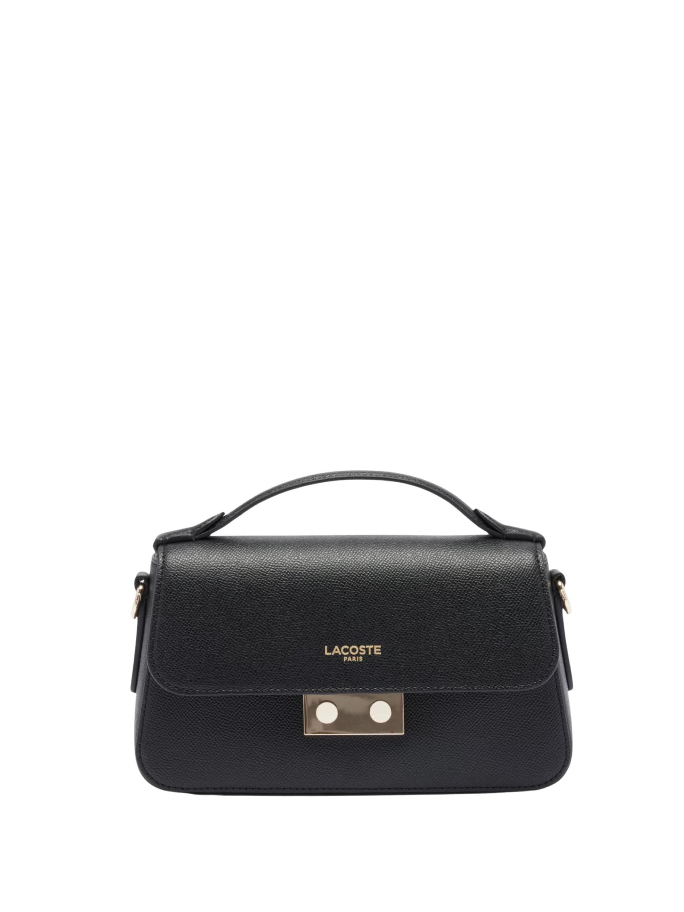 LACOSTETorba preko ramena 'Lacoste Sac Bandoulière Champs Elysees Noir' - crna boja: prednji dio