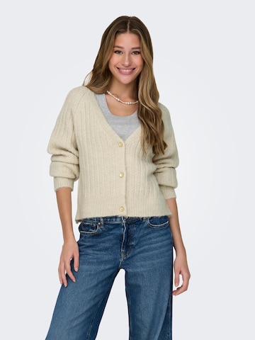 ONLY Knit Cardigan 'AMELIA' in Beige: front
