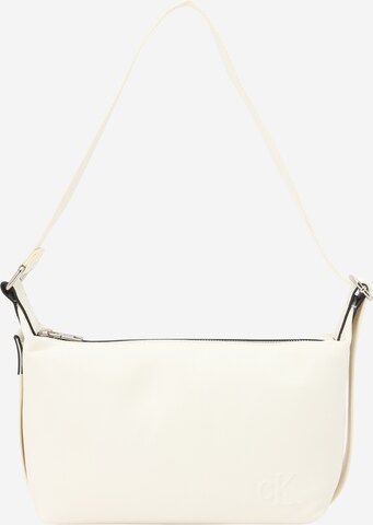 Calvin Klein Jeans Shoulder Bag in White: front